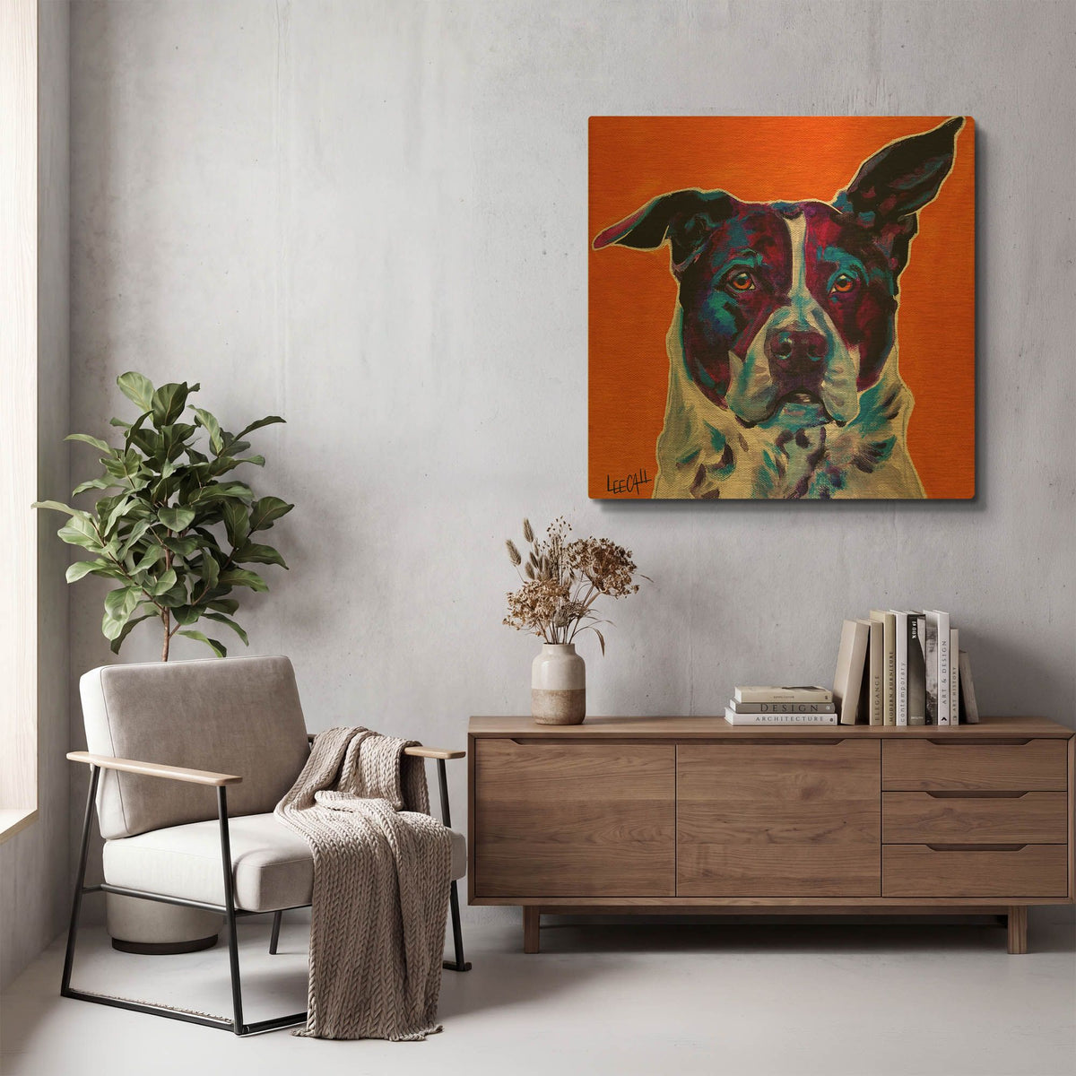 'Ralf' By Dawg Painter Gold Metal Wall Art