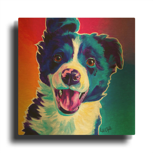 'Unconditional Love' By Dawg Painter Gold Metal Wall Art