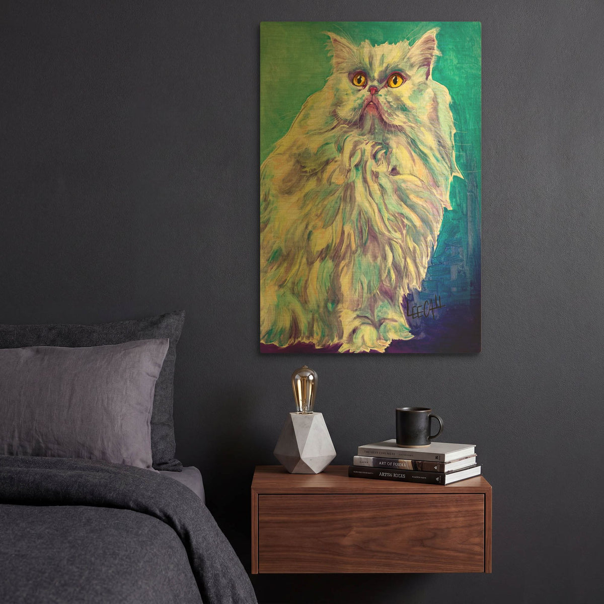 'Cotton' By Dawg Painter Gold Metal Wall Art