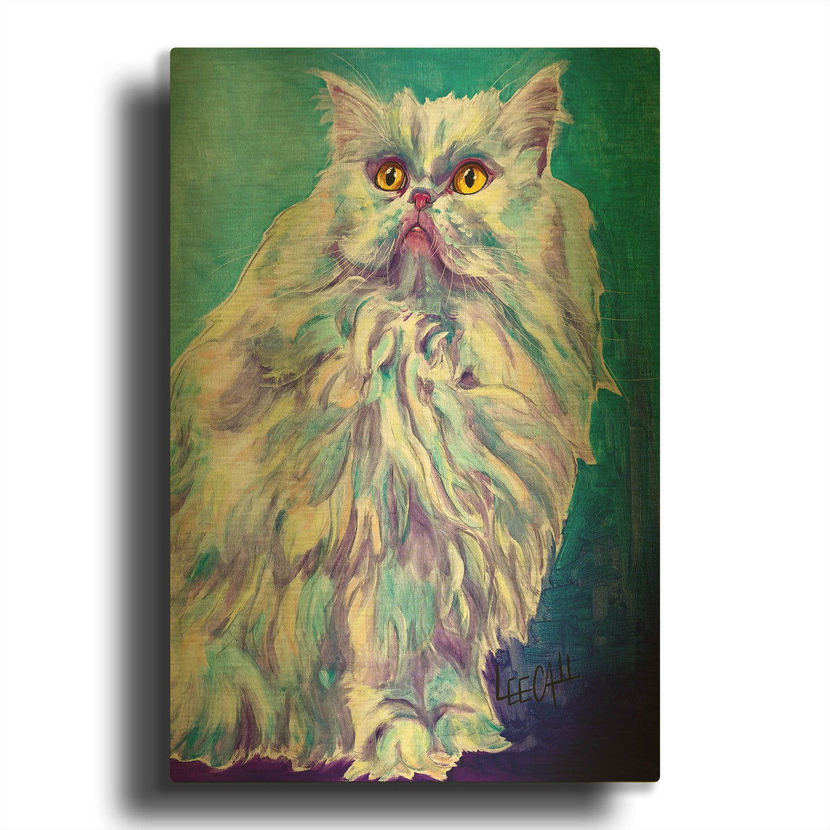 'Cotton' By Dawg Painter Gold Metal Wall Art