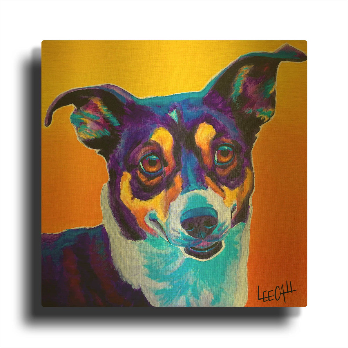 'Robert' By Dawg Painter Gold Metal Wall Art