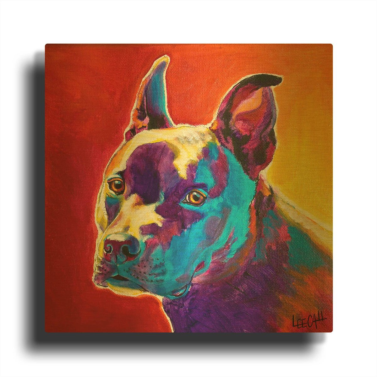 'Pitty' By Dawg Painter Gold Metal Wall Art