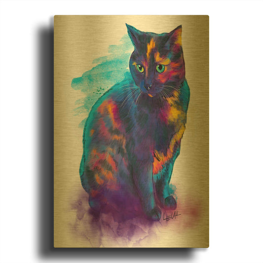 'Jackie' By Dawg Painter Gold Metal Wall Art