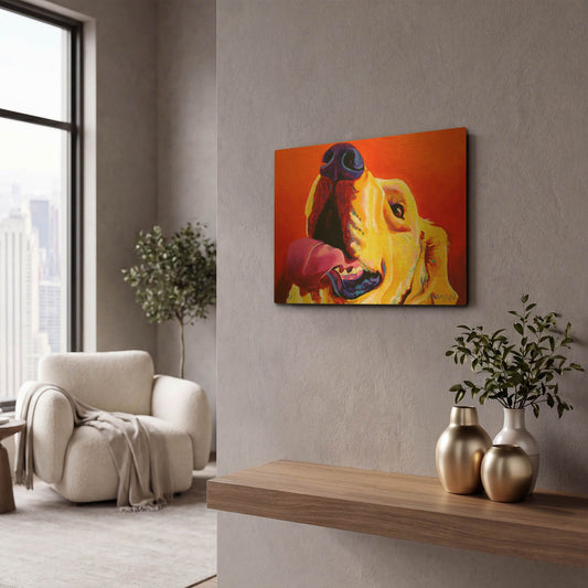 'Golden - Candy Corn' By Dawg Painter Gold Metal Wall Art