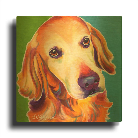 'Golden - Jackson' By Dawg Painter Gold Metal Wall Art