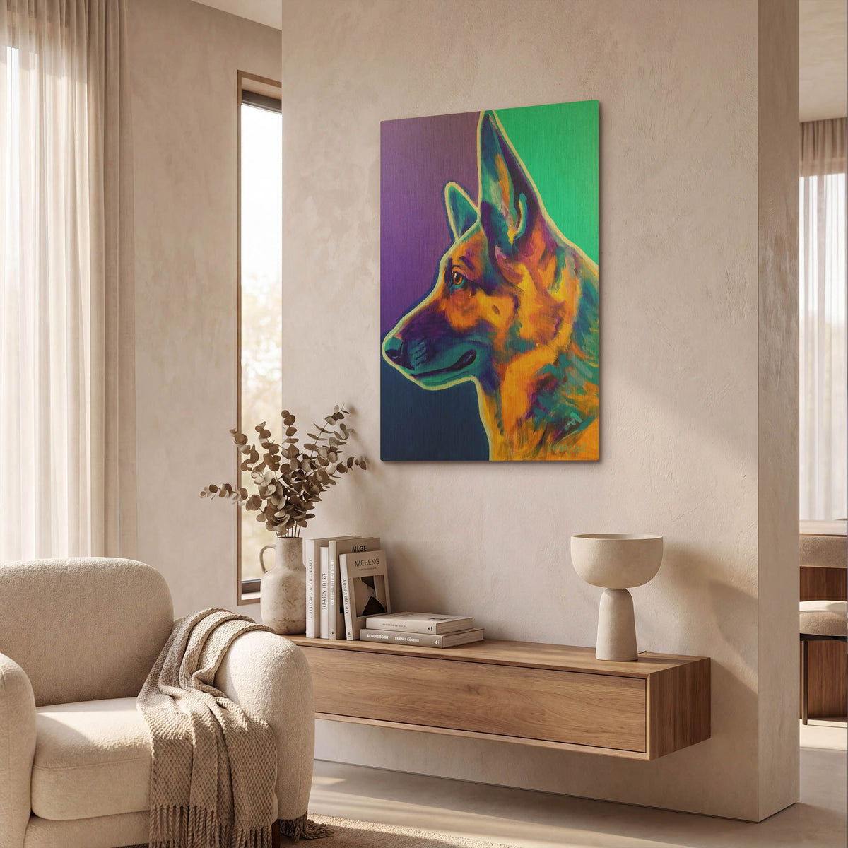 'Gsd - Schatze' By Dawg Painter Gold Metal Wall Art