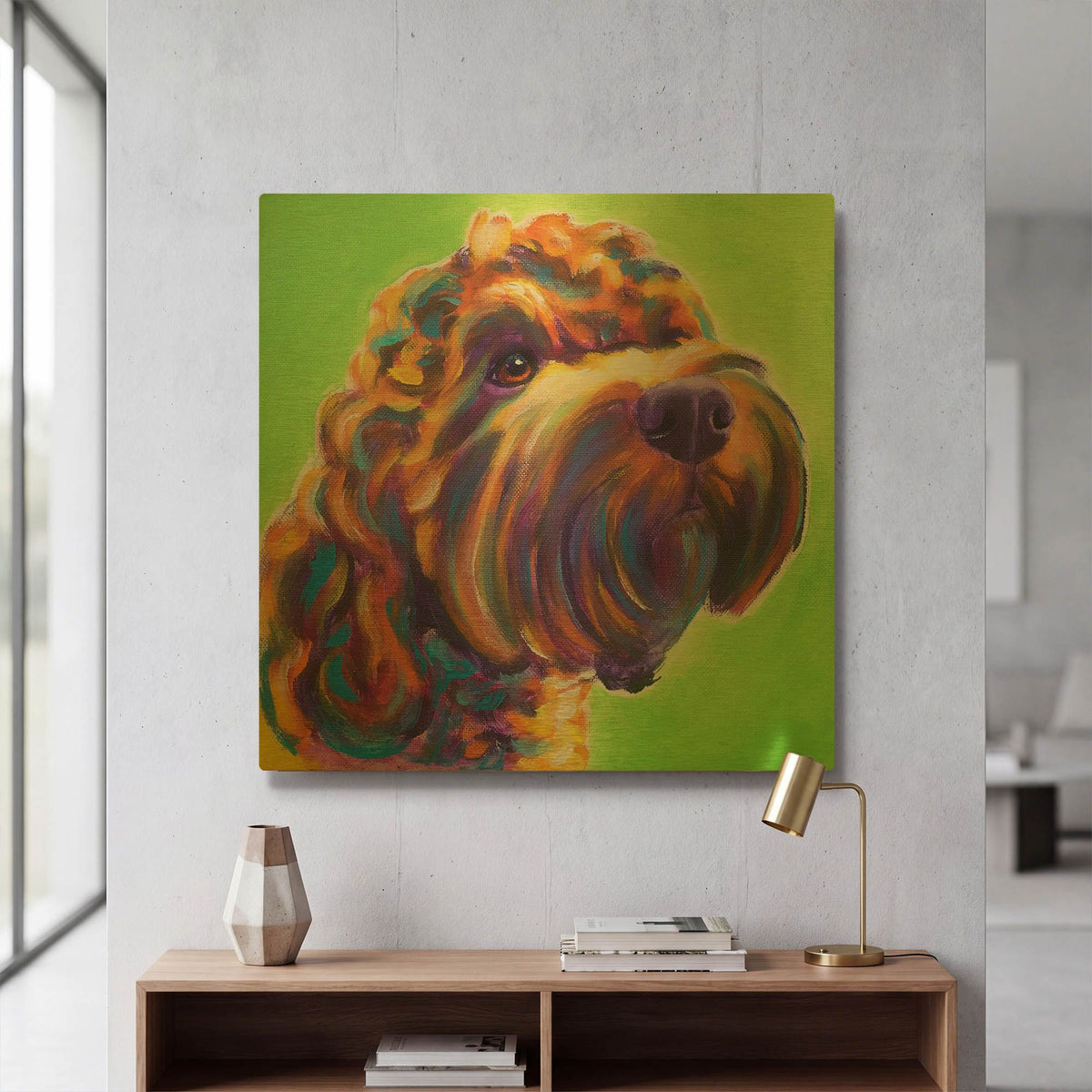 'Freddy' By Dawg Painter Gold Metal Wall Art