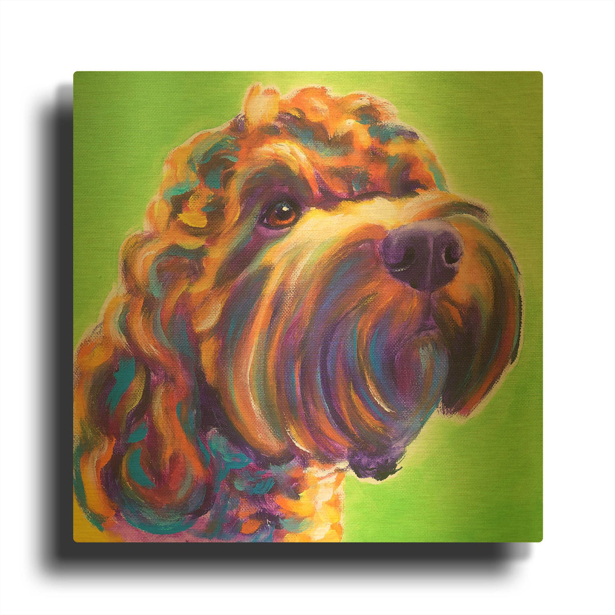 'Freddy' By Dawg Painter Gold Metal Wall Art