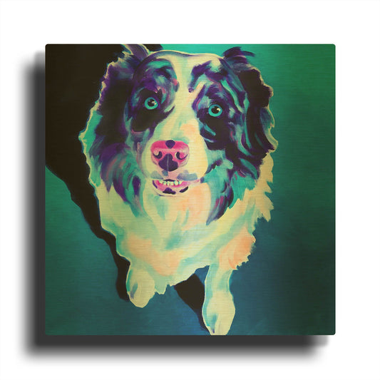 'Aussie - Kokanee' By Dawg Painter Gold Metal Wall Art