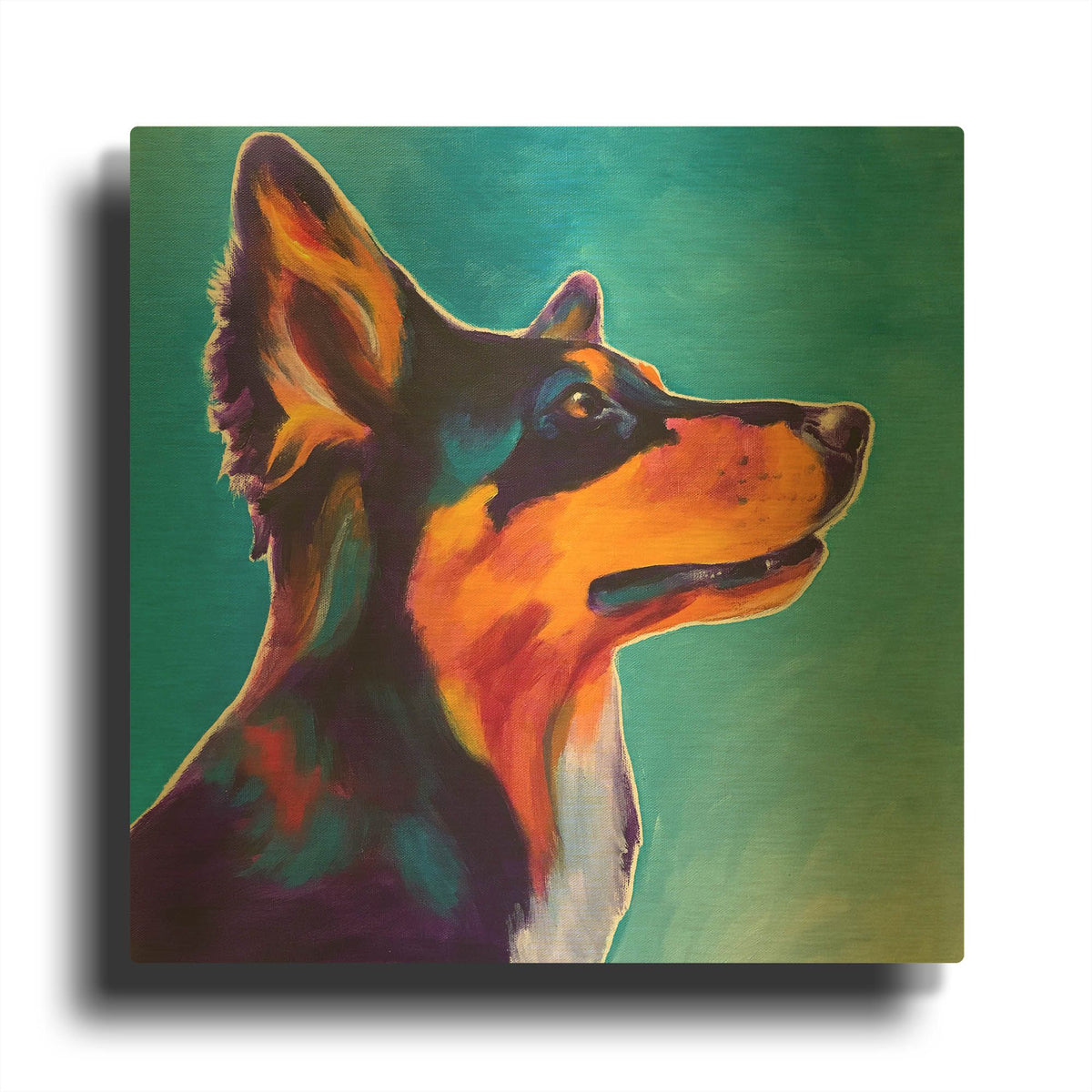 'Aussie - Kona' By Dawg Painter Gold Metal Wall Art
