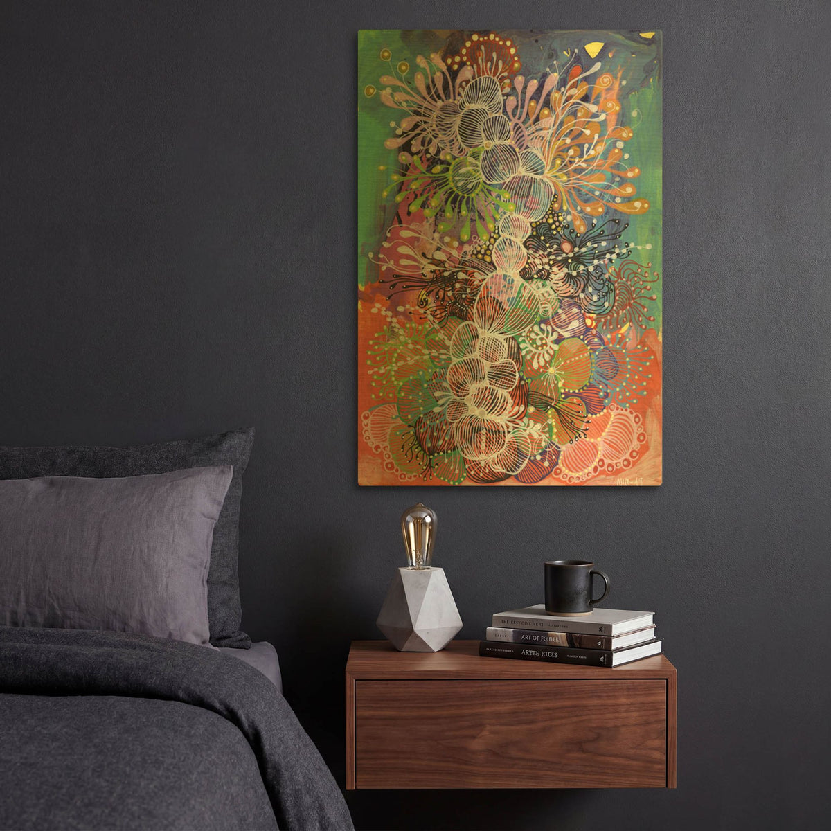'Grow With Me' By Noemi Ibarz Gold Metal Wall Art