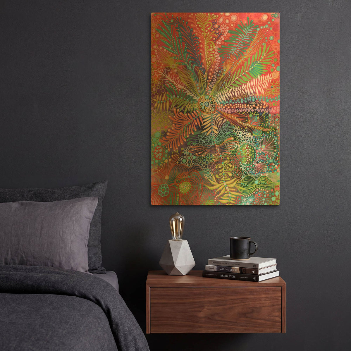 'Amplify' By Noemi Ibarz Gold Metal Wall Art