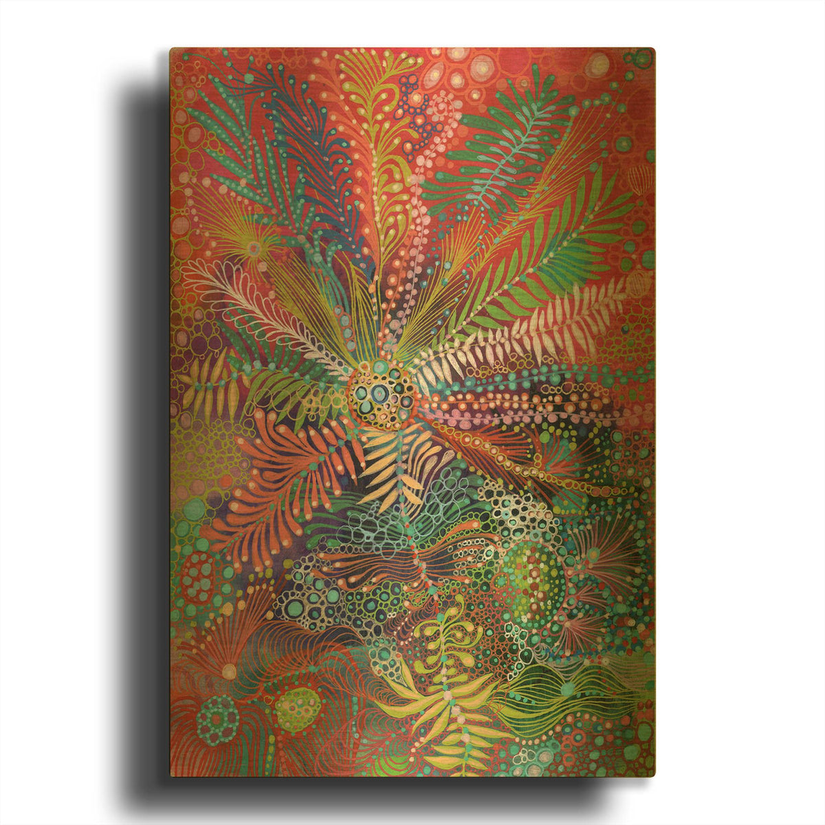 'Amplify' By Noemi Ibarz Gold Metal Wall Art