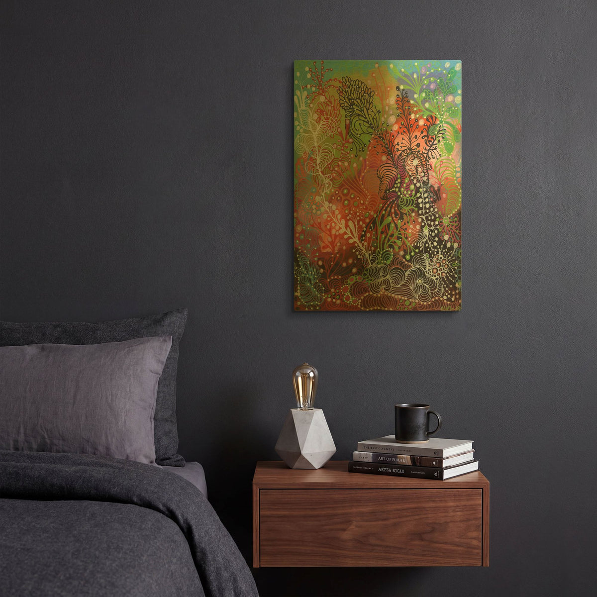 'Lacey' By Noemi Ibarz Gold Metal Wall Art