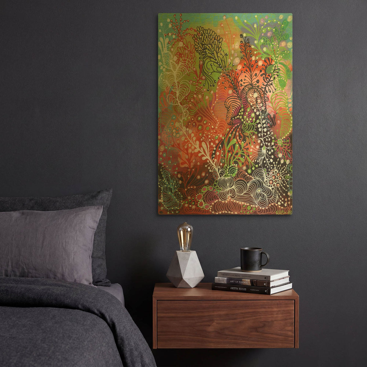 'Lacey' By Noemi Ibarz Gold Metal Wall Art