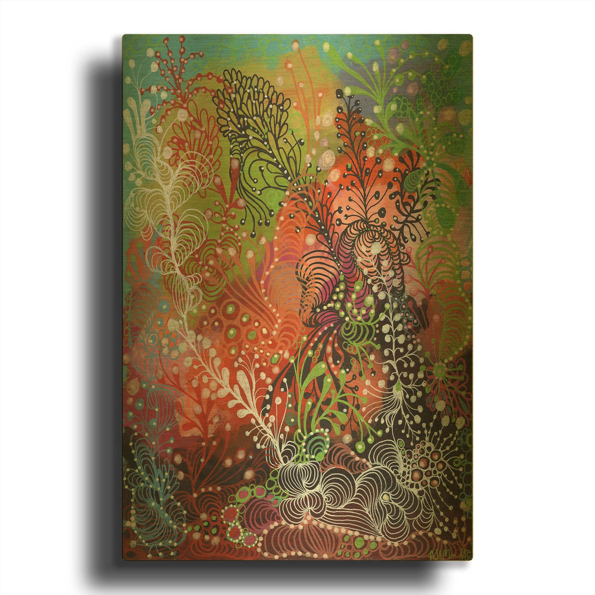 'Lacey' By Noemi Ibarz Gold Metal Wall Art