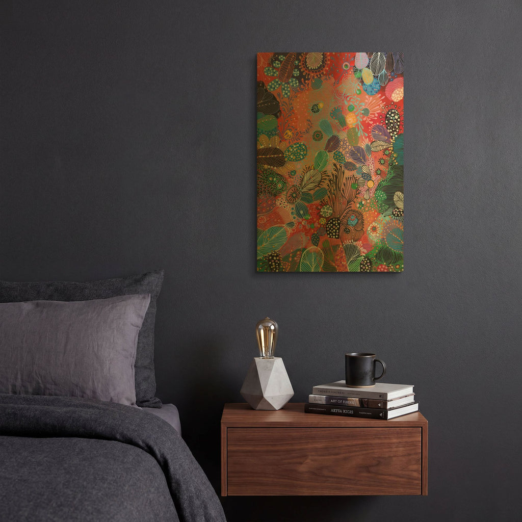 'Botanicals' By Noemi Ibarz Gold Metal Wall Art