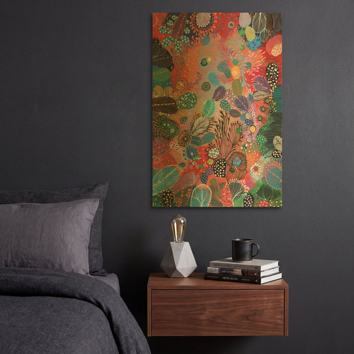 'Botanicals' By Noemi Ibarz Gold Metal Wall Art