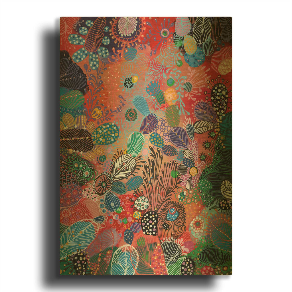 'Botanicals' By Noemi Ibarz Gold Metal Wall Art