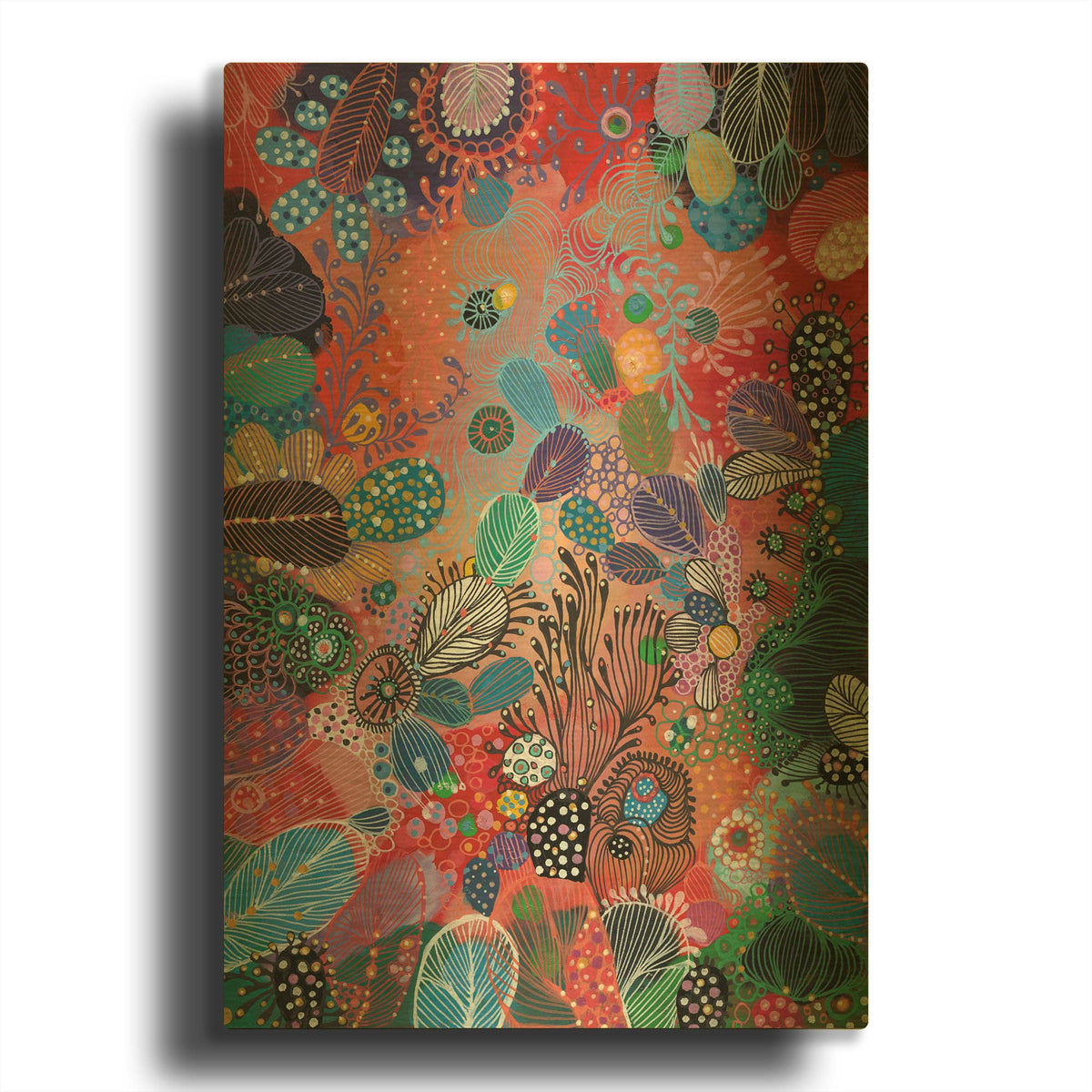 'Botanicals' By Noemi Ibarz Gold Metal Wall Art