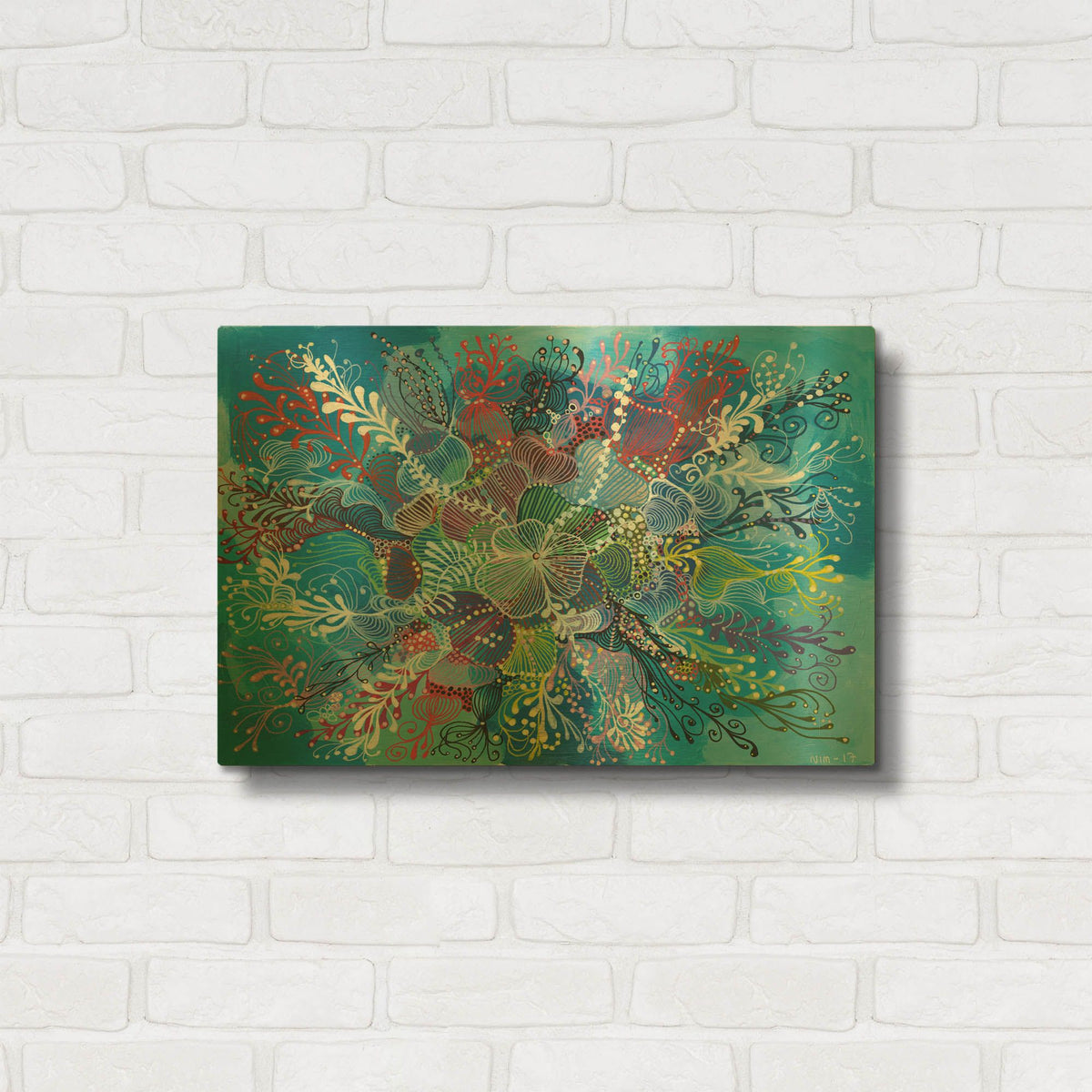'Expand' By Noemi Ibarz Gold Metal Wall Art