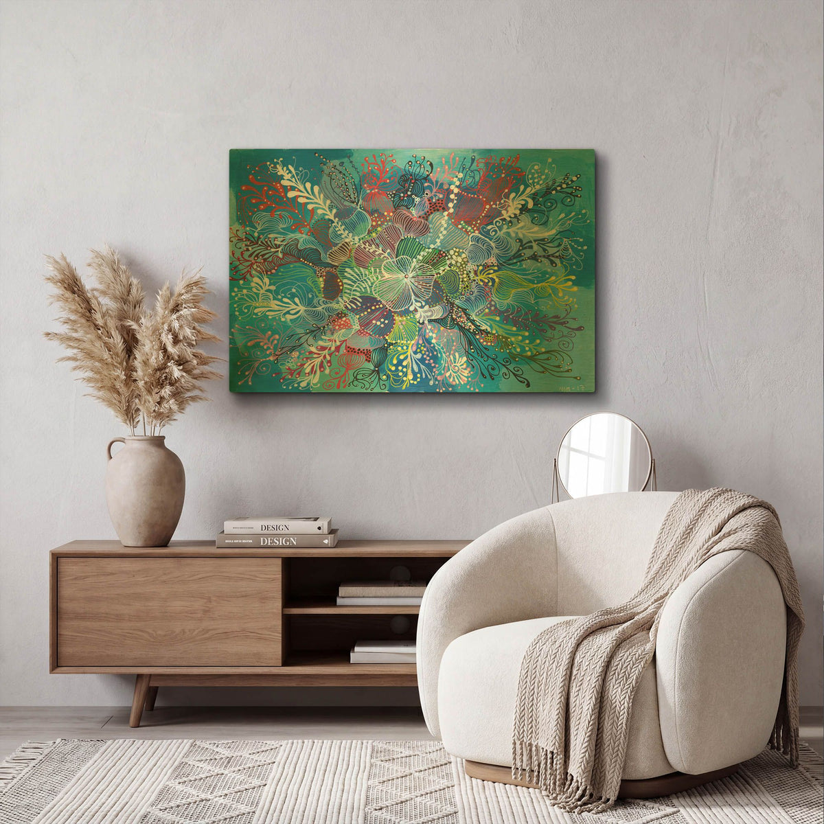 'Expand' By Noemi Ibarz Gold Metal Wall Art