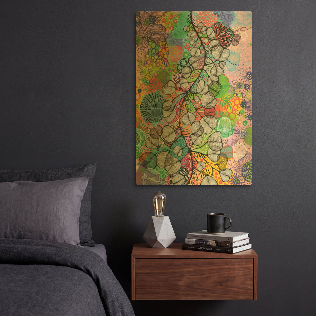 'Climbing' By Noemi Ibarz Gold Metal Wall Art