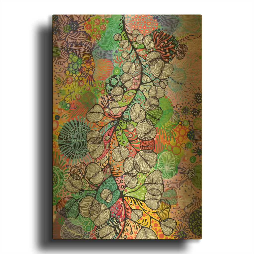 'Climbing' By Noemi Ibarz Gold Metal Wall Art