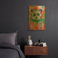 'Panda' By Noemi Ibarz Gold Metal Wall Art