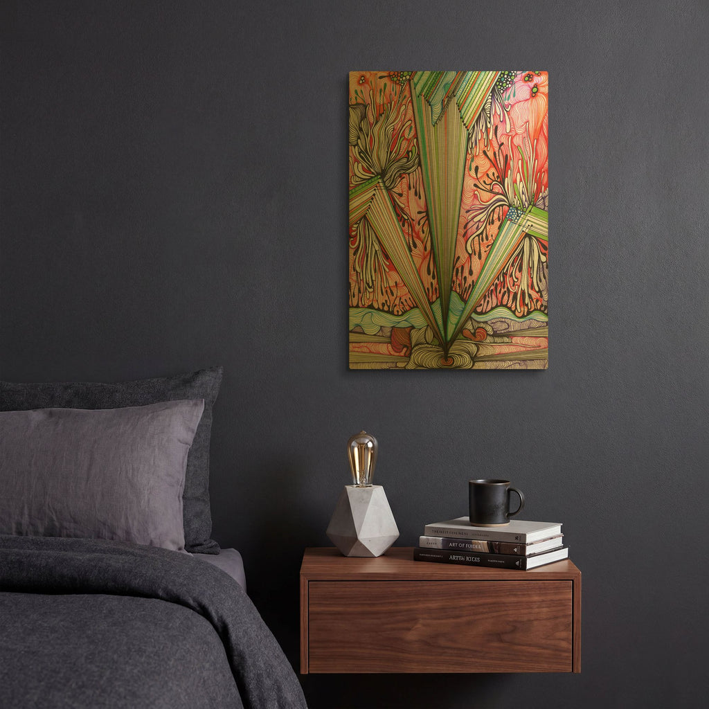'Rays' By Noemi Ibarz Gold Metal Wall Art