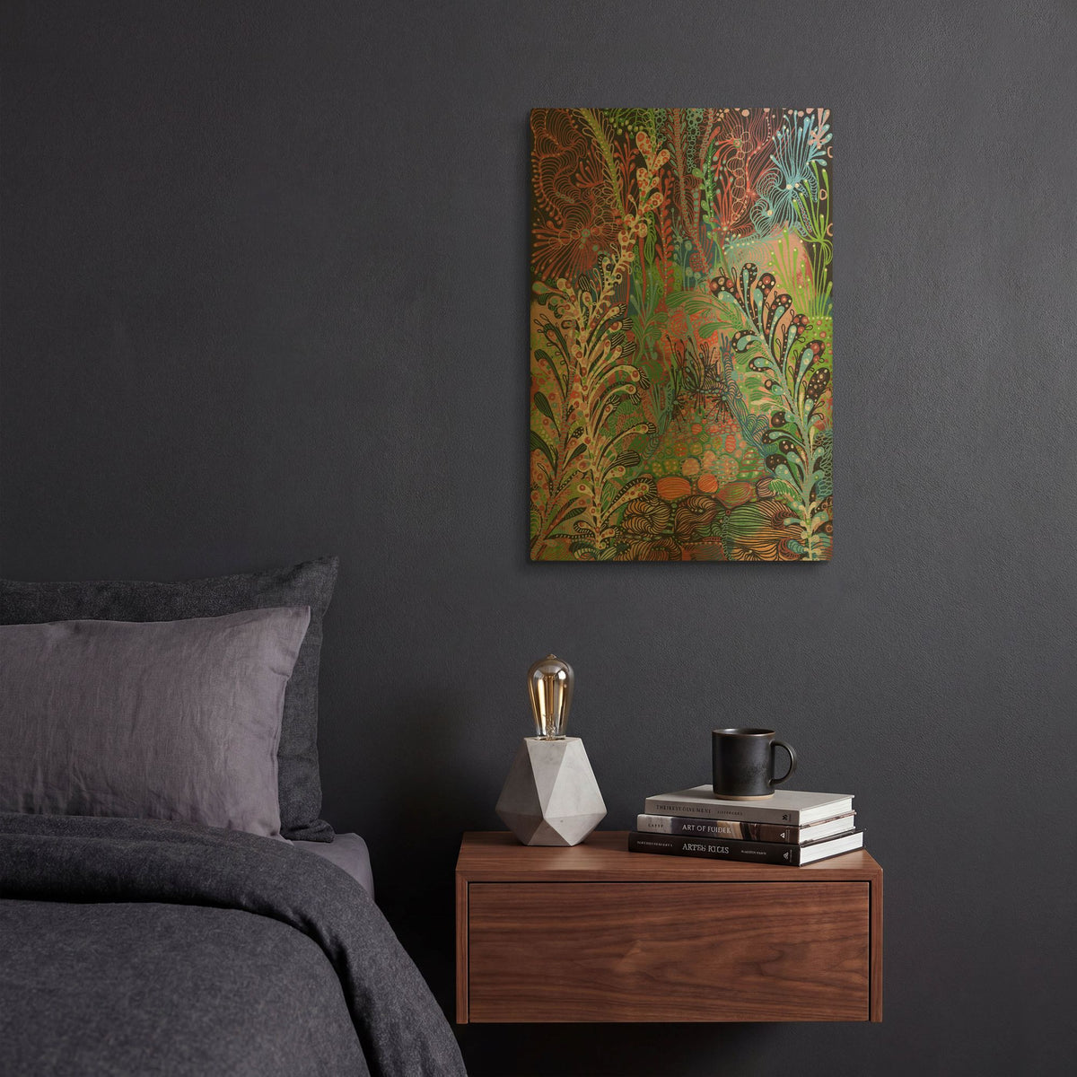 'In The Weeds' By Noemi Ibarz Gold Metal Wall Art