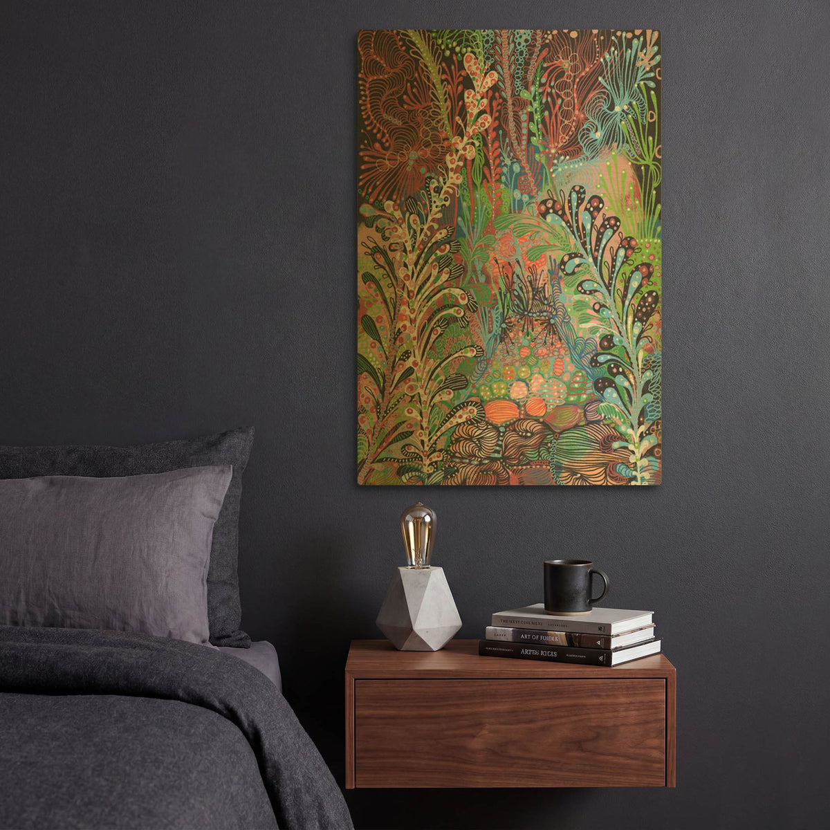 'In The Weeds' By Noemi Ibarz Gold Metal Wall Art