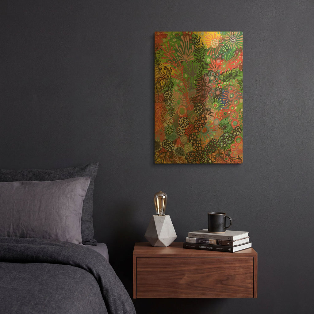 'Summer Joy' By Noemi Ibarz Gold Metal Wall Art