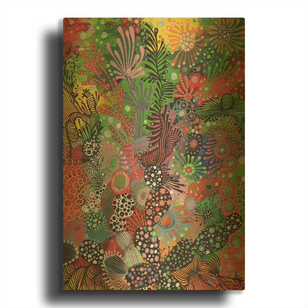 'Summer Joy' By Noemi Ibarz Gold Metal Wall Art
