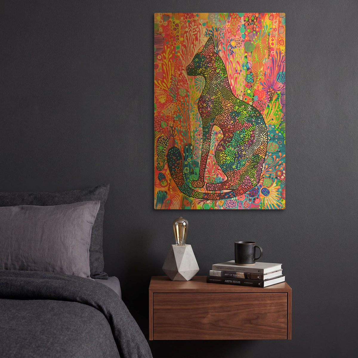 'Black Silhouette' By Noemi Ibarz Gold Metal Wall Art