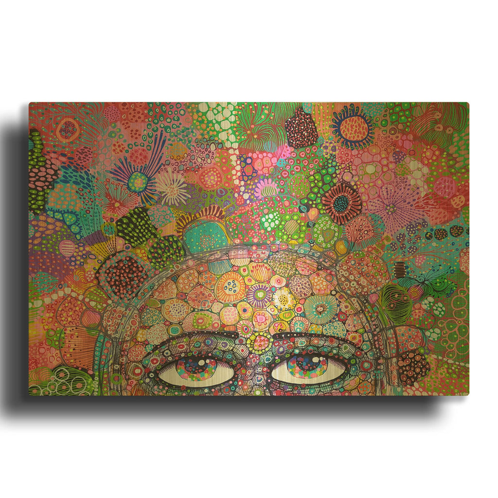 'Thoughts In My Head' By Noemi Ibarz Gold Metal Wall Art