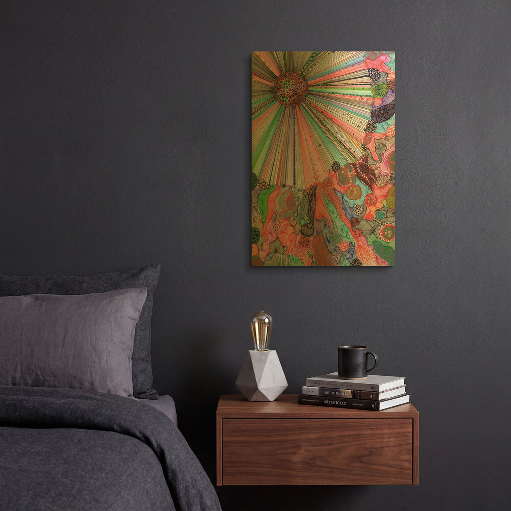 'Radiance' By Noemi Ibarz Gold Metal Wall Art
