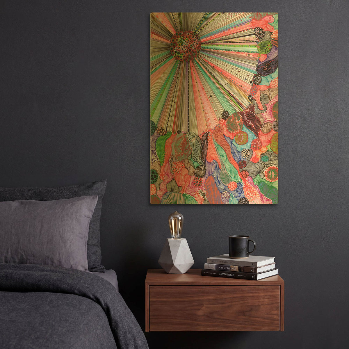 'Radiance' By Noemi Ibarz Gold Metal Wall Art