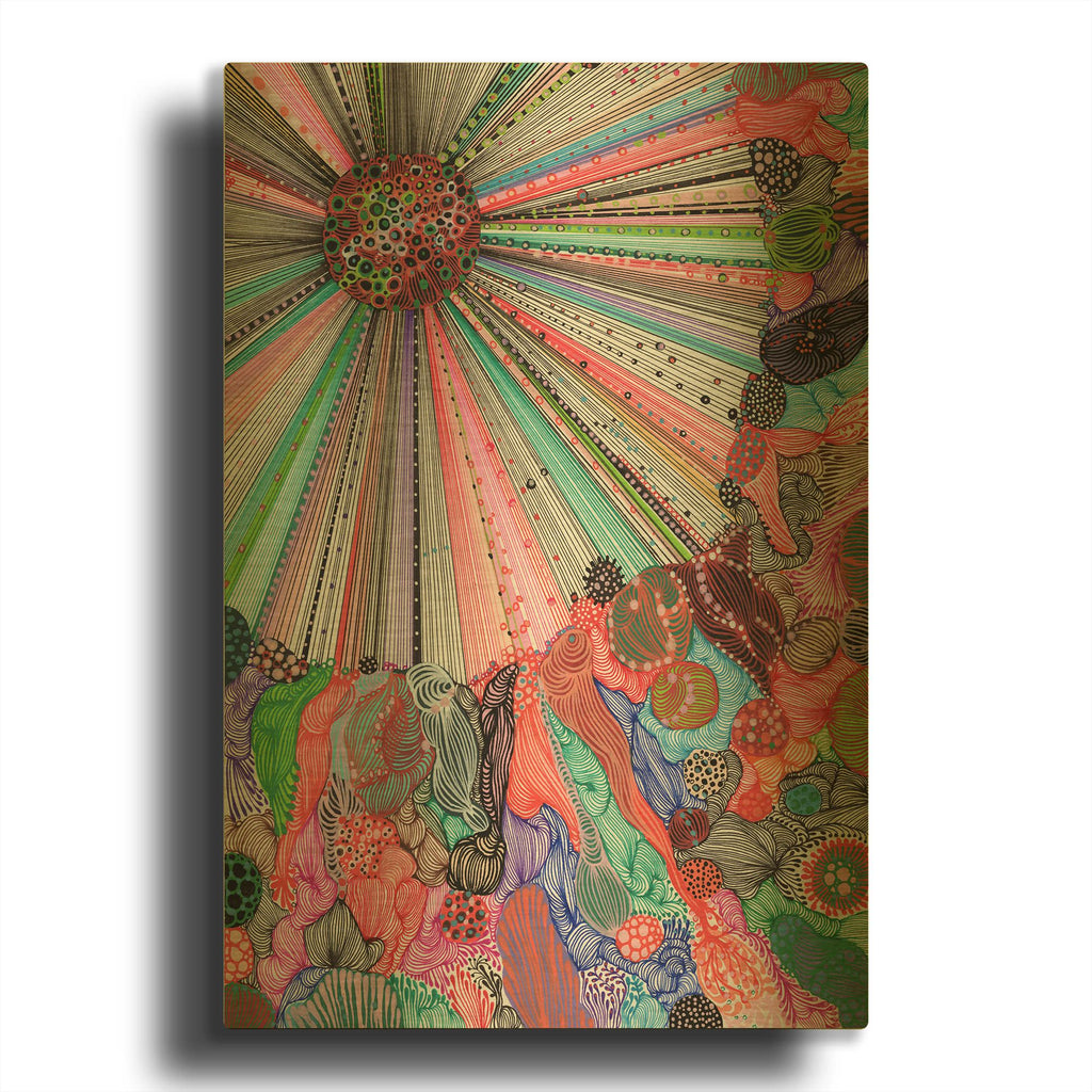 'Radiance' By Noemi Ibarz Gold Metal Wall Art