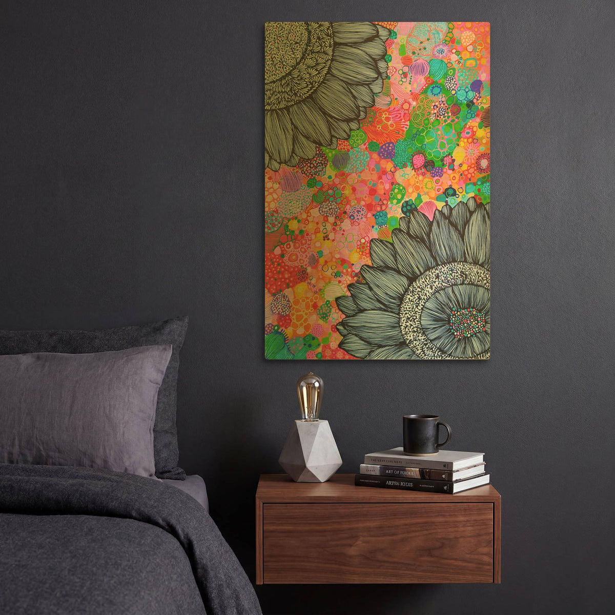 'Sunflower s' By Noemi Ibarz Gold Metal Wall Art