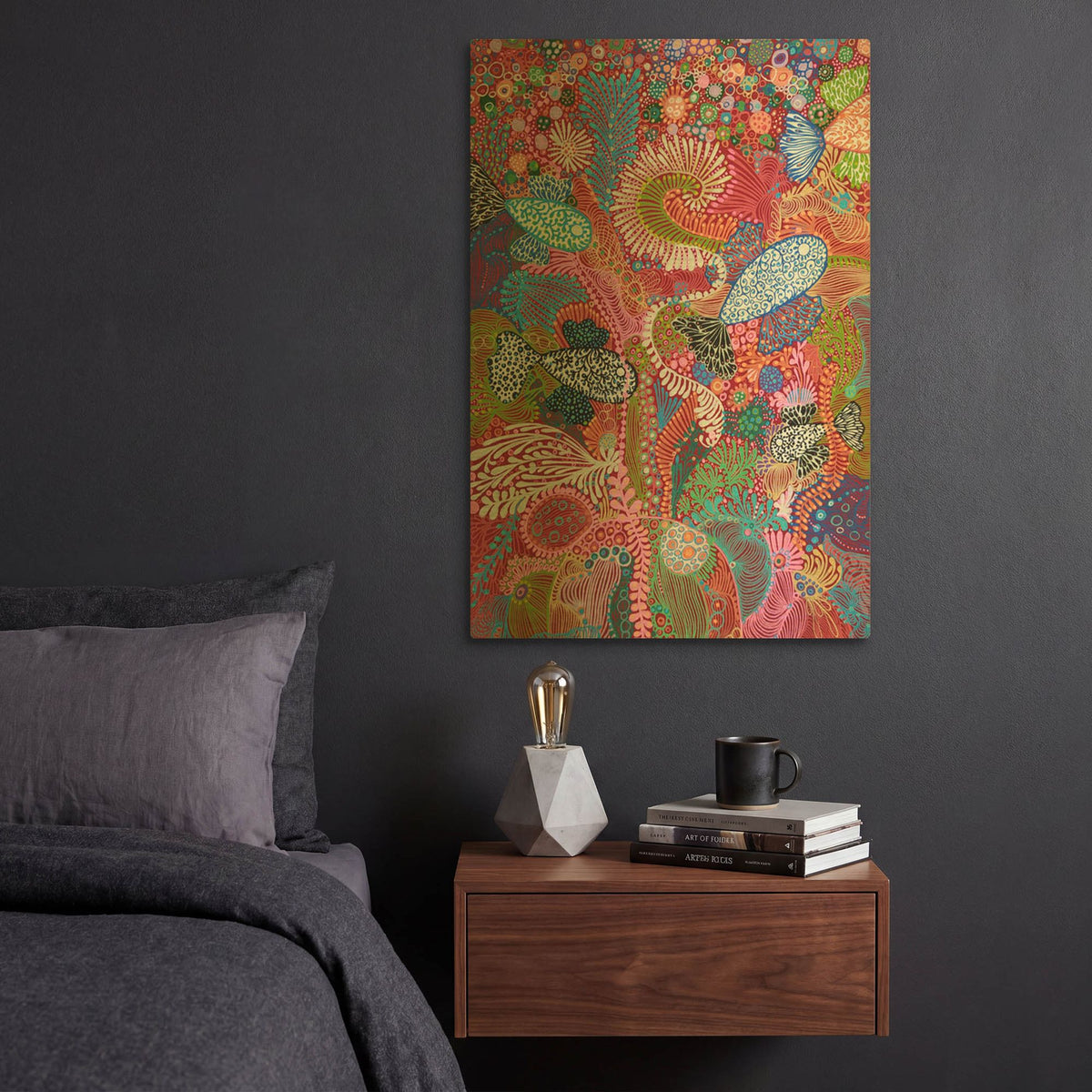 'Nature's World' By Noemi Ibarz Gold Metal Wall Art