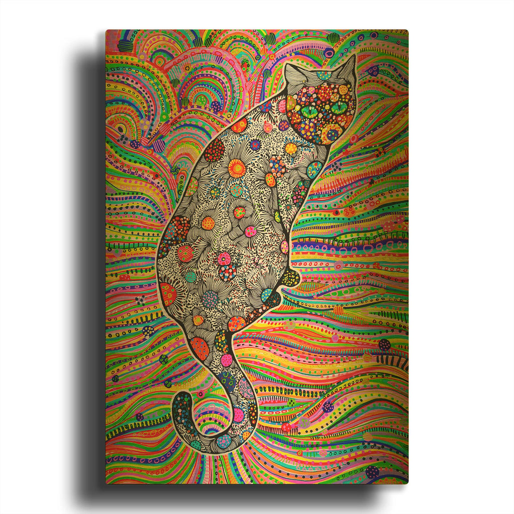 'Green Eyes' By Noemi Ibarz Gold Metal Wall Art