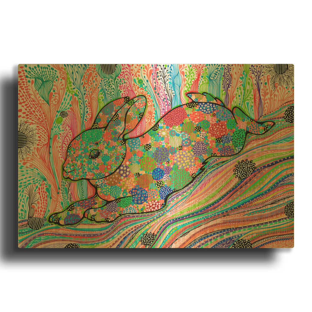 'On The Run' By Noemi Ibarz Gold Metal Wall Art