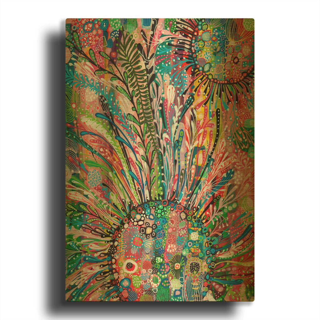 'Summer Is Here' By Noemi Ibarz Gold Metal Wall Art