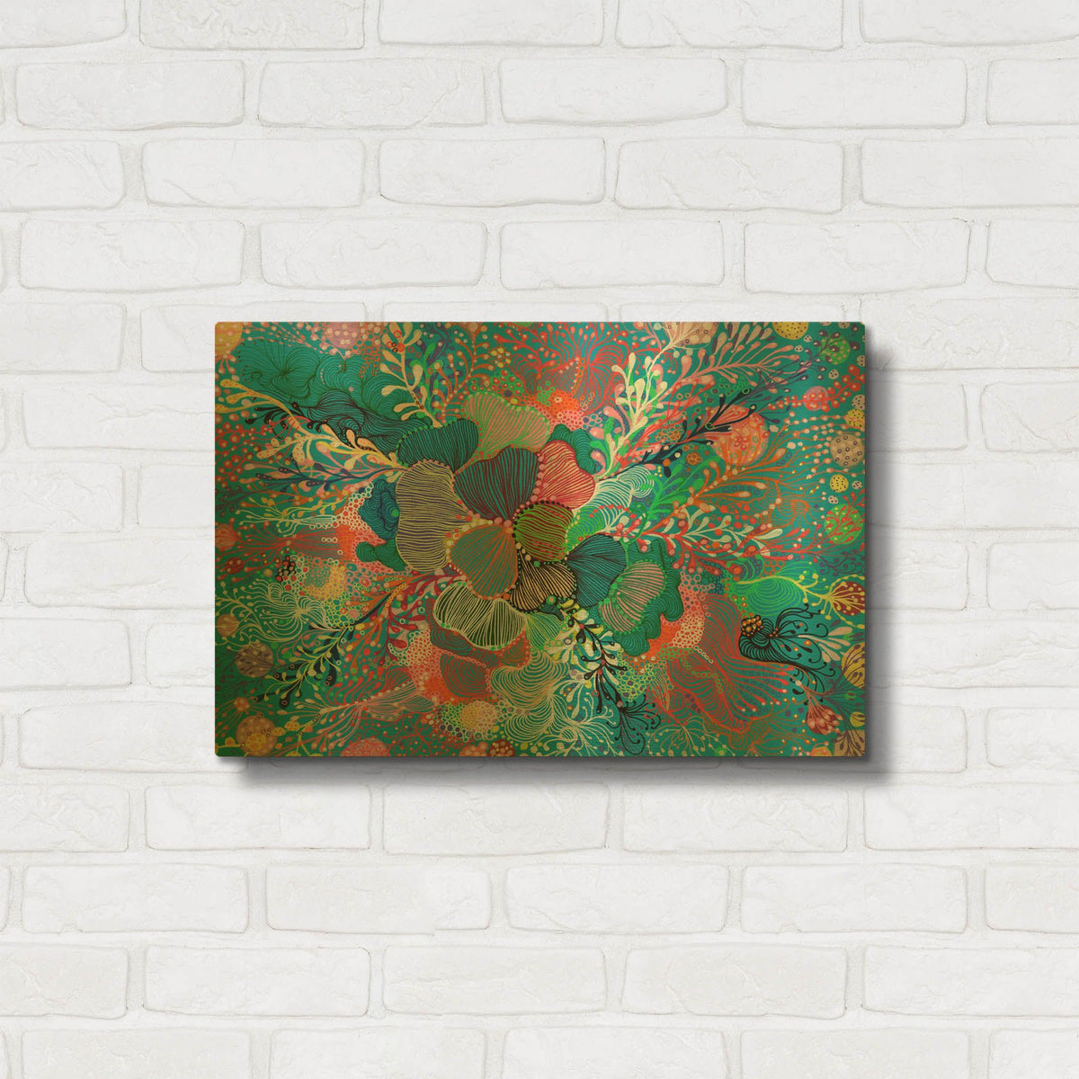 'Growing' By Noemi Ibarz Gold Metal Wall Art