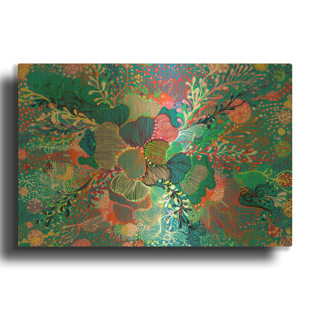 'Growing' By Noemi Ibarz Gold Metal Wall Art