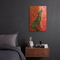 'Noeiba12862' By Noemi Ibarz Gold Metal Wall Art
