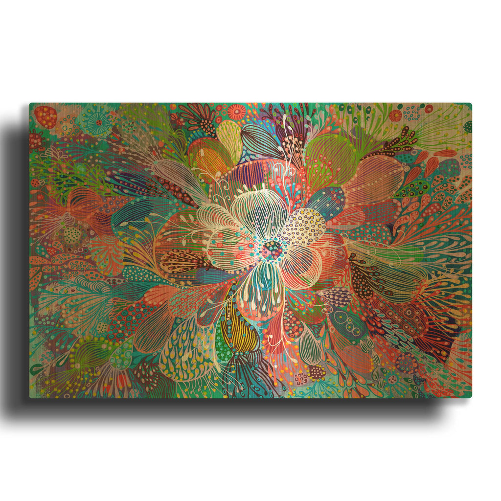 'Blooming' By Noemi Ibarz Gold Metal Wall Art