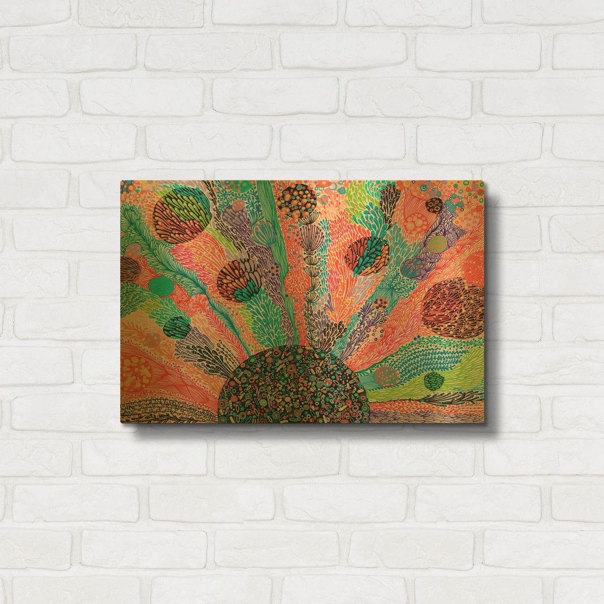 'Sunburst' By Noemi Ibarz Gold Metal Wall Art