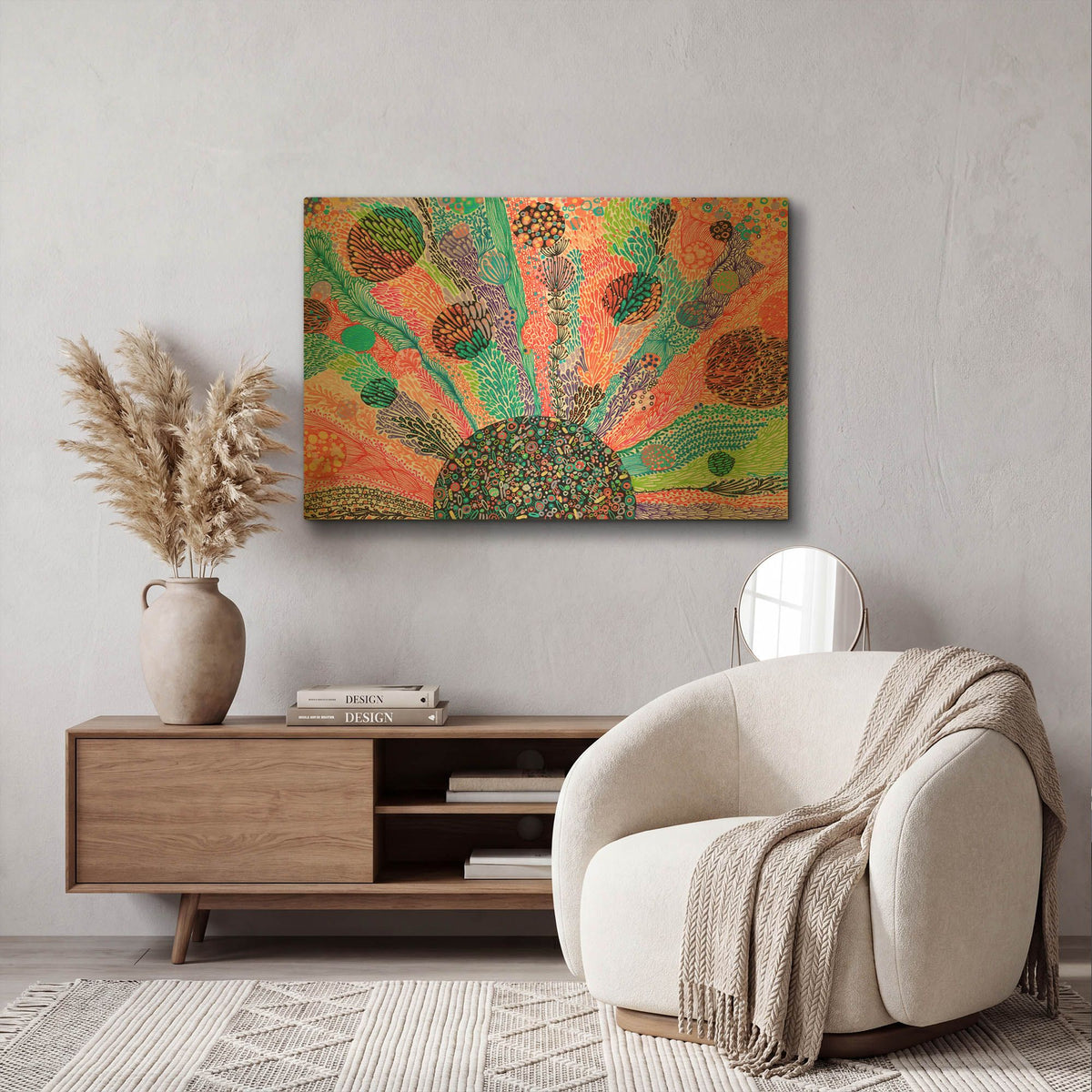 'Sunburst' By Noemi Ibarz Gold Metal Wall Art